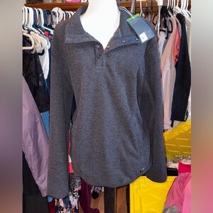 Alpine Men's Dark Gray Zip Up Sweater